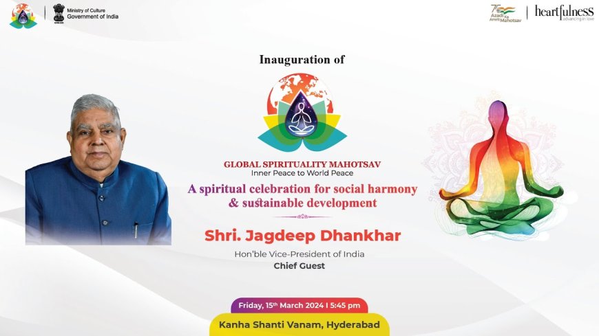 The Ministry of Culture Organised Global Spirituality Mahotsav