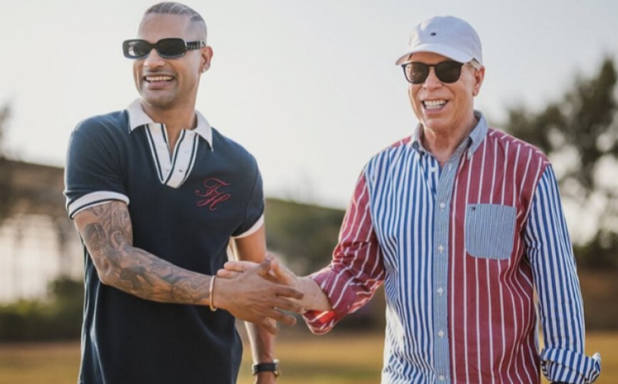 Cricket Meets Couture: Shikhar Dhawan Joined by Tommy Hilfiger in Unique Sporting Moment