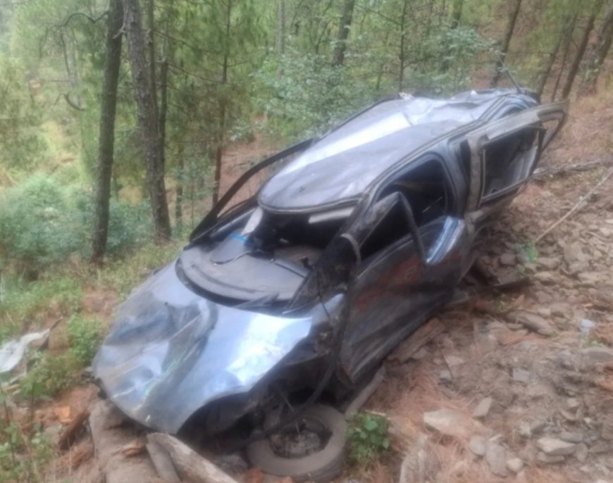 Car Falls Into Gorge Near Jainti, Two Dead, One Injured