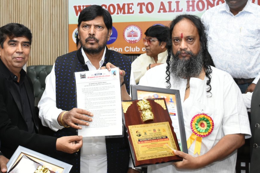 A Recognition of Devotion: Mahashakti Peethadhishwar Kali Mata Mandir's Shri Shri 1008 Shakti Maharaj Honored with Bharat Bhushan Award