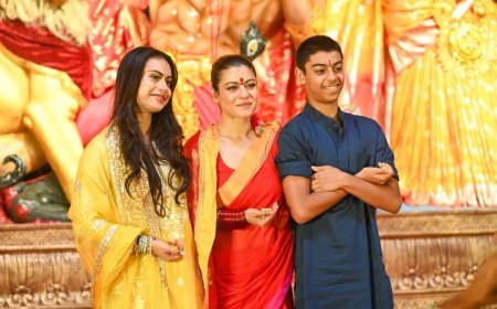 Mukherjee Family & Bollywood Stars Add Glamour to Day 2 of Mumbai’s Grandest Durga Puja