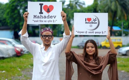 Shadab Siddiqui and Archana Prajapati Stand Together for Unity with a Bold Social Gesture