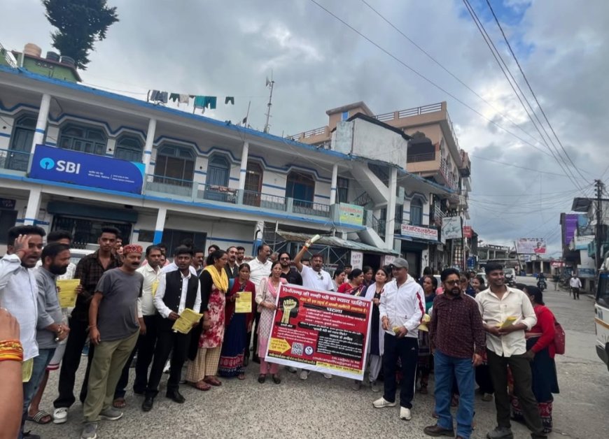 Kashish Murder Case Sparks Outrage in Haldwani – Protesters Demand Death Penalty for Accused