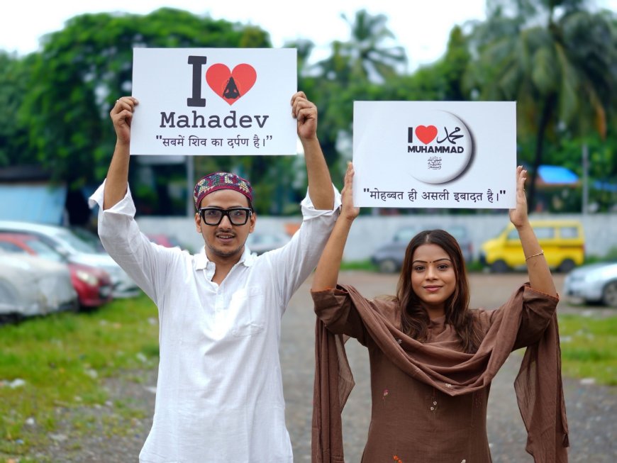 Shadab Siddiqui and Archana Prajapati Stand Together for Unity with a Bold Social Gesture