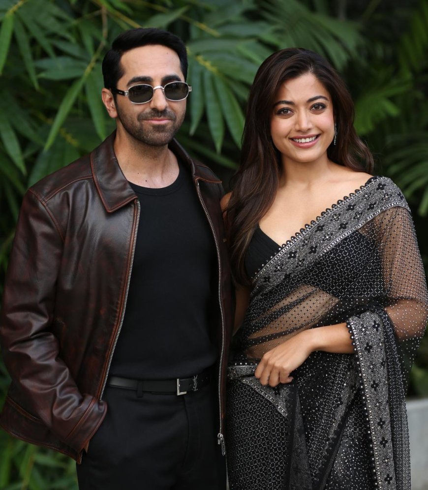 Fans Go Wild as Ayushmann Khurrana and Rashmika Mandanna Unveil Thamma’s Telugu Trailer and Song in Hyderabad