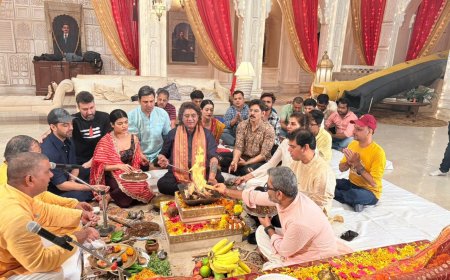 A Sacred Celebration: Rajan Shahi’s Teams Unite for a Spiritual Havan on the Sets of Yeh Rishta Kya Kehlata Hai and Anupama